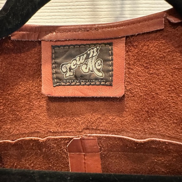 Lew N’ Me fine leather vest, XL. Vintage - Picture 4 of 5